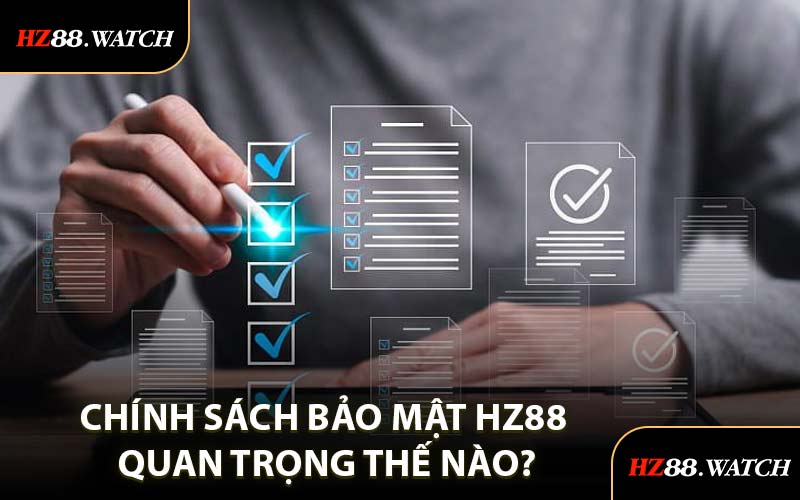 Chính Sách Bảo Mật HZ88 Quan Trọng Thế Nào?